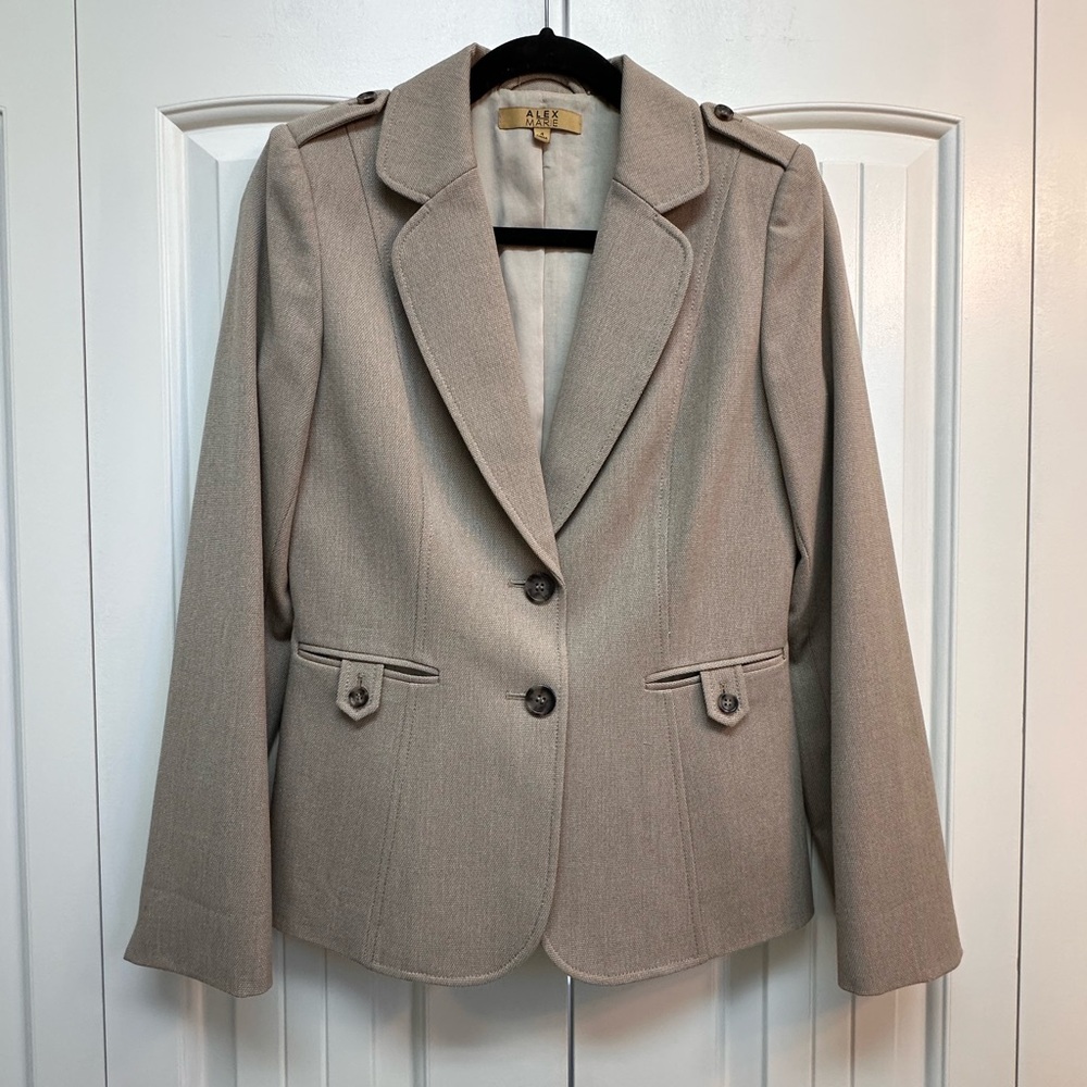 Alex Marie Women's Beige Blazer